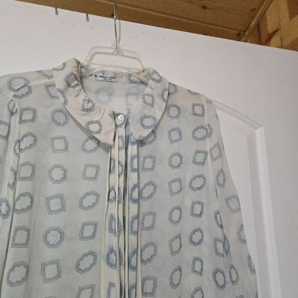 Vintage Giorgio Armani Sheer Blouse, SIZE 6 - Picture 12 of 16
